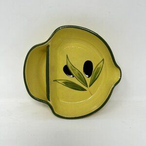 Rijk Tulbagh Pottery Hand Painted Pottery Olive Dish